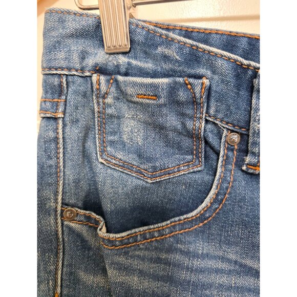 Free People Distressed Skinny Jeans Size 27 Blue Denim Mid-Rise Women's - Picture 7 of 7